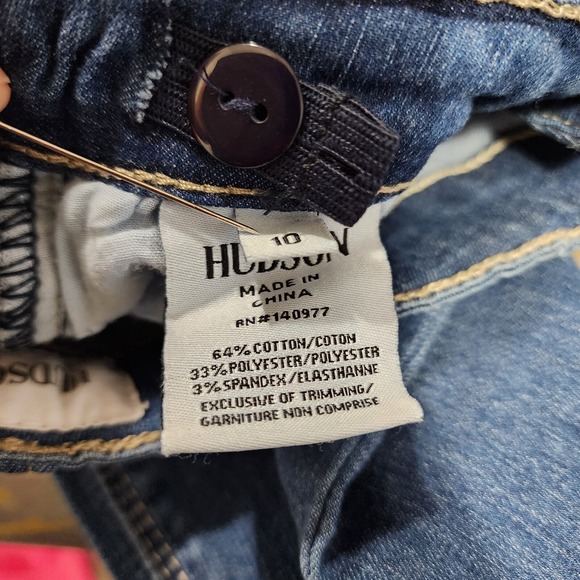 Hudson Christa Release Super Stretch Skinny Girls Jeans Vintage Blue Size 10 NWT - Picture 4 of 4